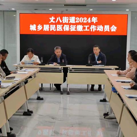 丈八街道召开2024年 城乡居民医保征缴工作动员会