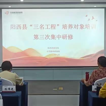 专家点评拨迷雾，潜心修炼提技能--记阳西县“三名”工程培养对象第三阶段研修学习