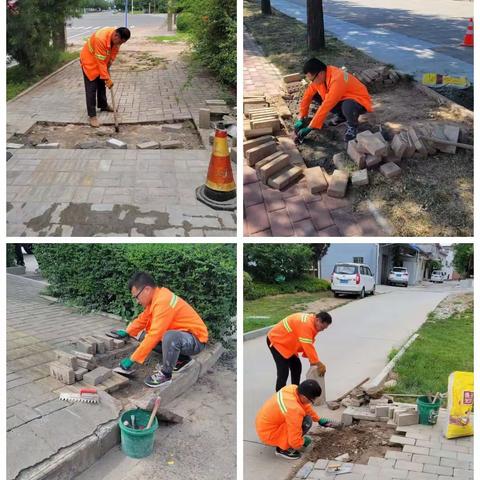 高温下的坚守捍卫城市美丽，大雨中的守卫保障城市安全