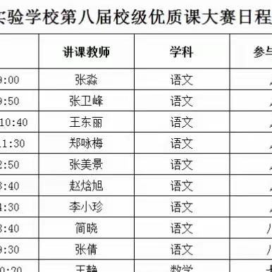 赛课磨砺促花开，匠心执教笃前行 ——鄢陵县实验学校第八届校级优质课大赛语文学科活动纪实