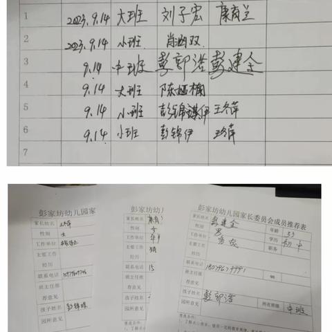 曲濑镇彭家坊幼儿园2023 家长委员会暨秋季家长会