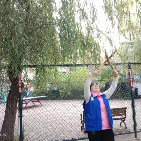 网格蓝赋能社区美｜修剪枝条办实事，扮靓家园暖人心