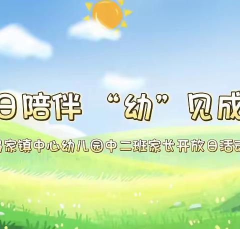 半日陪伴 “幼”见成长——冯家镇中心幼儿园中二班家长开放日活动