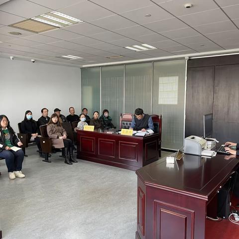 【两行动、两措施】“以案释法学理论、依法调解化纠纷”高新区党群工作部组织人民调解员代表开展庭审观摩活动