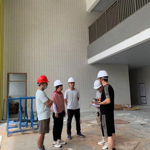 专心细致 团结认真——华附阳东小学教职工开展新校区工程检查工作