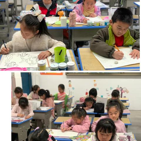 信丰县第九小学2024年春季青少中心活动课绘画班课程纪实