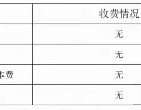 马家学校教育收费公示制度