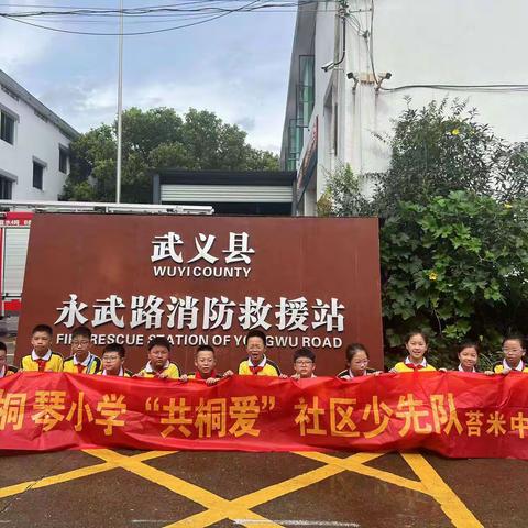 平安迎亚运，防火我先行——桐小401苔米中队参观消防站实践活动