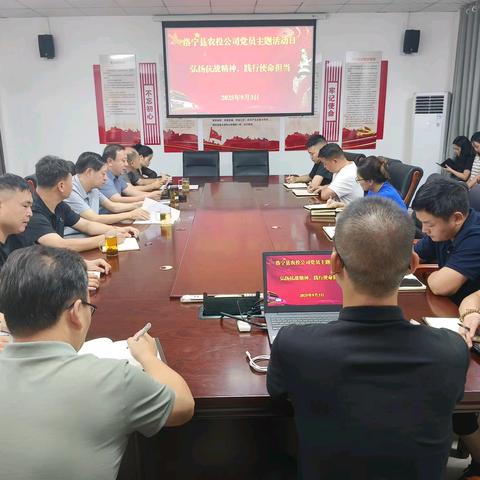 弘扬抗战精神，践行使命担当——洛宁县农投公司积极开展2025年9月党员主题活动日