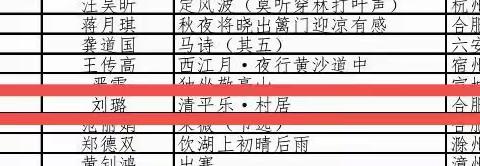 喜讯：合肥市长淮新村小学刘璐老师入围第五届“诗教中国”诗词讲解大赛全国总决赛