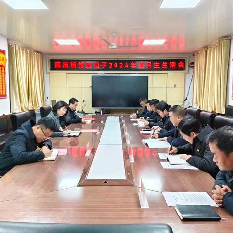 县委常委、组织部长张颜珺出席指导底庙镇党委班子2024年度民主生活会