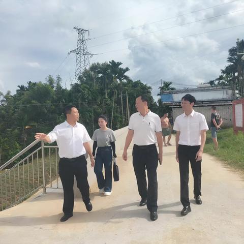 屯昌县人大副主任叶文清到坡心镇开展河流断面水质下降调研工作“助力绿水青山新坡心”