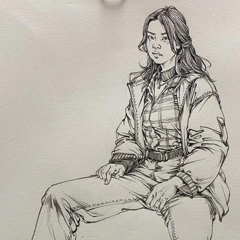 10-16.寒假素描班课程分享《人物速写》