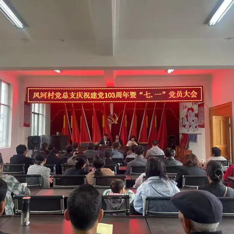 【庆祝建党103周年】 凤河村开展“庆七一、颂党恩、强党性”活动