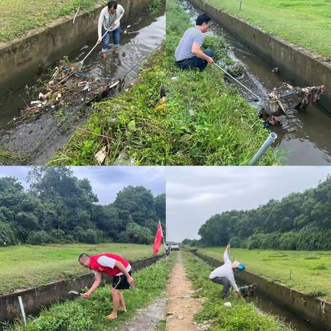 昌洒镇昌茂村开展5月份治水攻坚活动