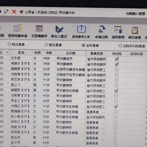 预住院门诊结账开单