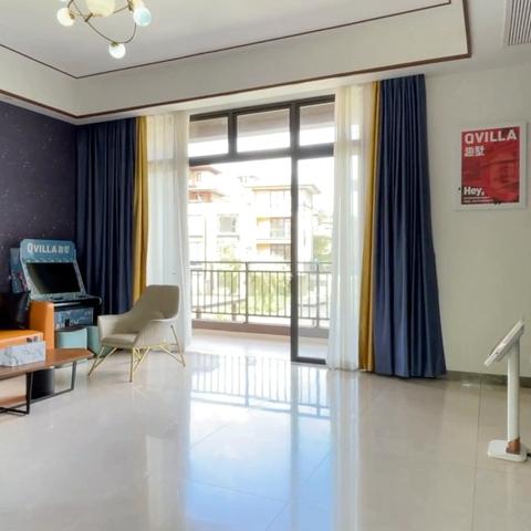 佛山美的鹭湖·海王星丨5房8床丨KTV＋泳池＋直达泳池滑梯+碳烧烤＋麻将