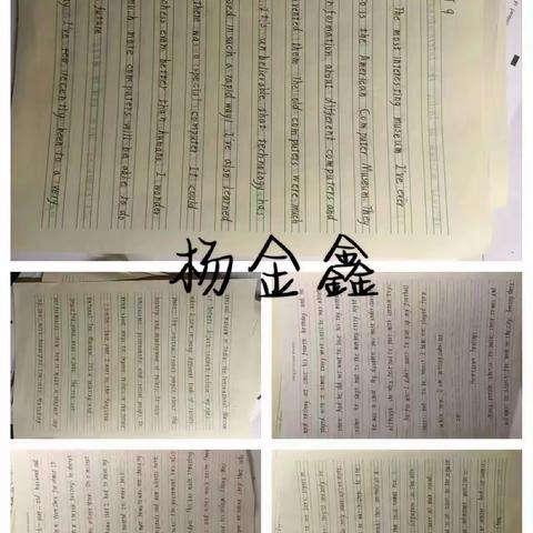 九班英语4组第七次作业检查情况