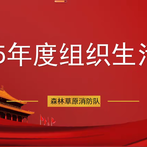 森林草原消防队召开2025年度组织生活会暨民主评议党员