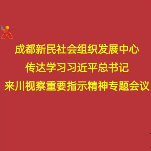 新民智库：专题传达学习习近平总书记来川视察重要指示精神