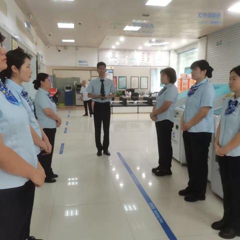 香河支行营业室9月消防应急演练