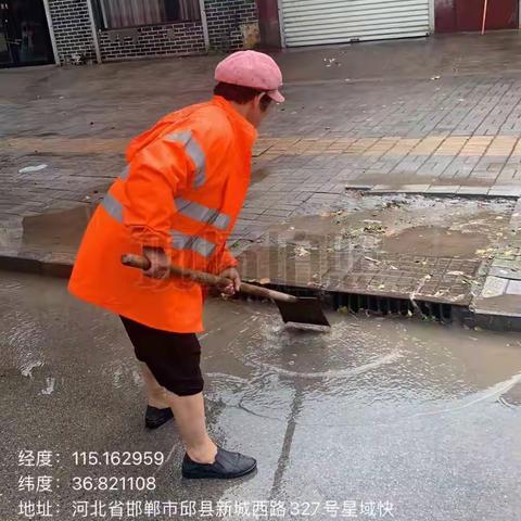 暴雨过后，清洁家园正当时