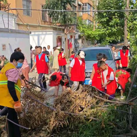 “清洁家园  夏日除草” 开展未成年人亲子实践活动