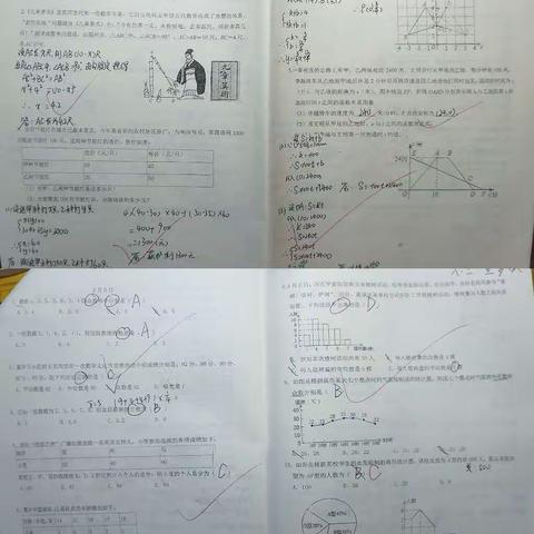 一组数学作业