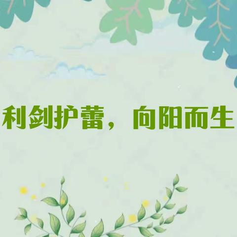 利剑护蕾，向阳而生