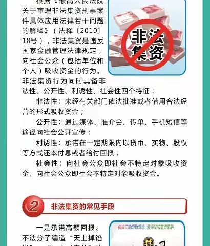 【全民防电诈 全社会反电诈】“守住钱袋子 护好幸福家”——防范非法集资活动