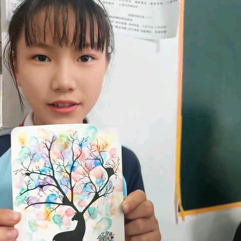 优越托管快乐手指画