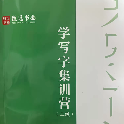 学写字集训营三级作业示范