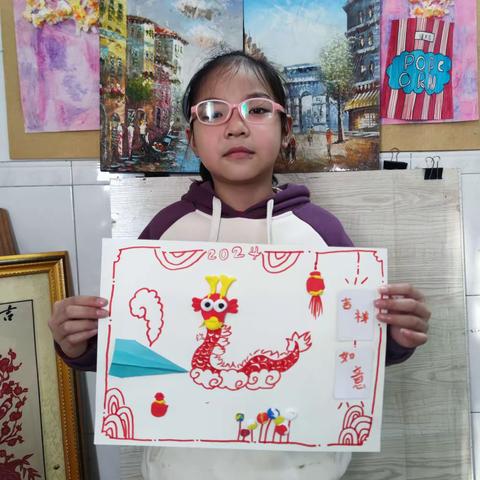 2024.2.2 三小教学点大小班黏土画风采