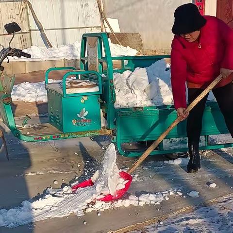 冰雪无情，网格有爱，张家村全体村民除雪雪除冰在行动