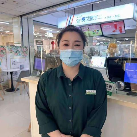 定州店收银台十月份优秀案例