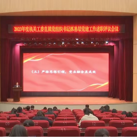 泰来县局党支部参加2023年度泰来县直属机关工委基层党建工作述职评议会议