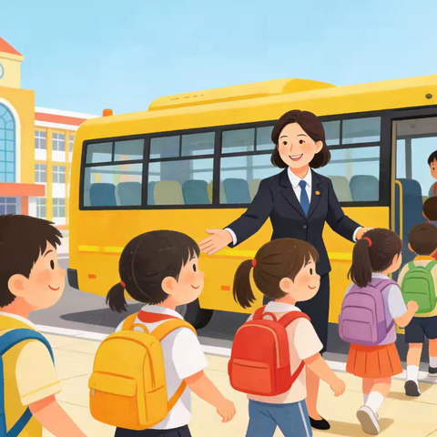 微笑四小：公交护学路 师者暖童心--崇仁县第四小学教师每日护送里坊村学子平安出行