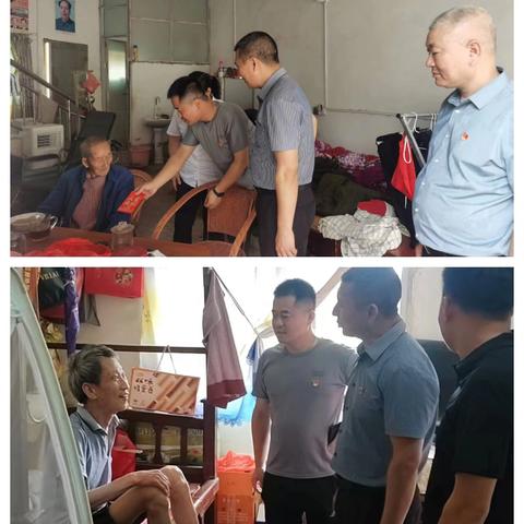 岭背村新时代文明实践站的简篇开展七一建党节“慰问”老党员活动