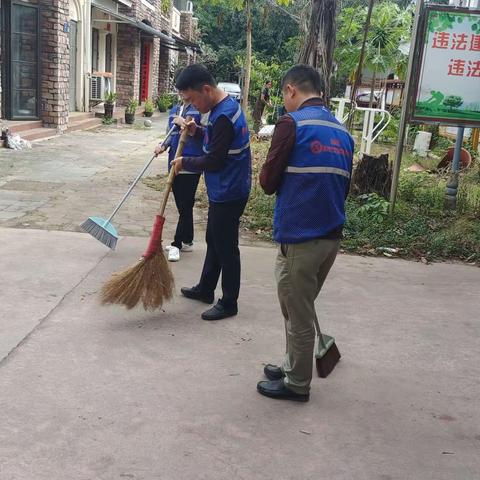 林新村组织开展人居环境大扫除活动