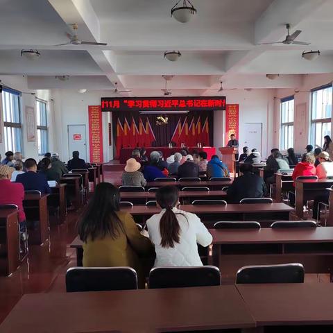 龙山乡园艺村十一月党日活动