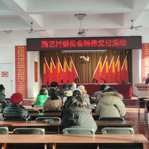 龙山乡园艺村特殊党日活动