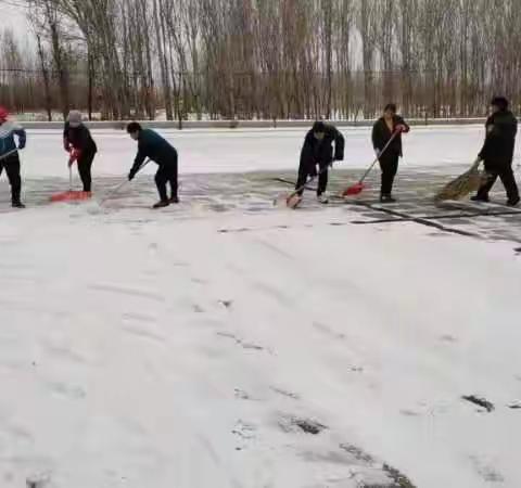 冬日暖阳——蔡园镇扫雪除冰行动