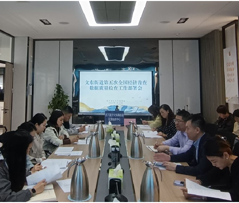 文东街道开展数据质量核查夯实五经普工作基础