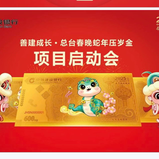 大连分行举办《善建成长总台春晚蛇年压岁金》营销启动会
