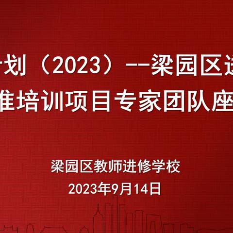 集智聚力砥砺深耕   奋楫笃行履践致远----梁园区送教下乡精准培训项目专家团队座谈会纪实