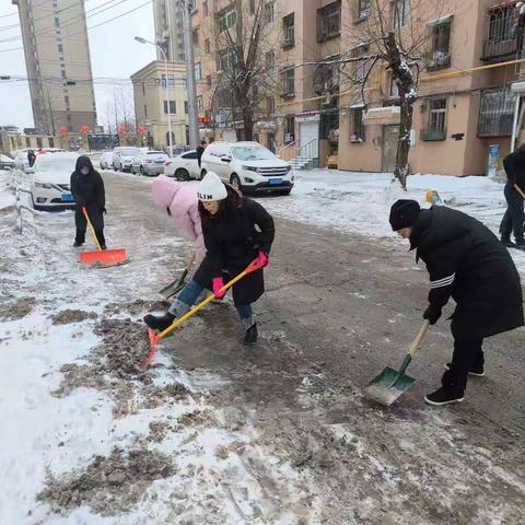 以雪为令在行动，齐心协力保畅通 ——新抚区教育系统元旦除雪活动