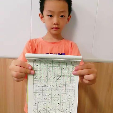 周六下午2：00—4：00硬笔初级班学生作品