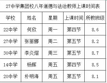 同课异构展风采，异彩纷呈显匠心——本溪市第二十七中学组织开展道德与法治学科同课异构活动