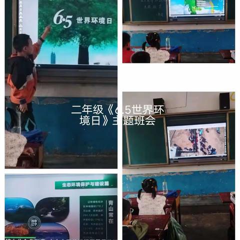 富新小学召开“ 6.5 世界环境日”主题班会