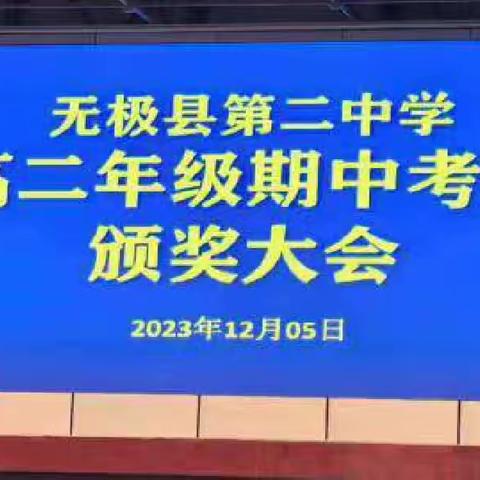 青春无畏 逐梦前行——无极县第二中学高二年级期中考试表彰大会